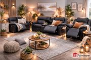 High grade Leather Recliner sofas armchairs