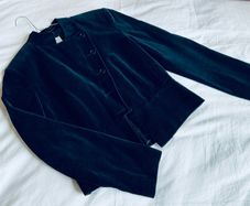 Genuine Y2K Navy velvet jacket from Oasis 10 12