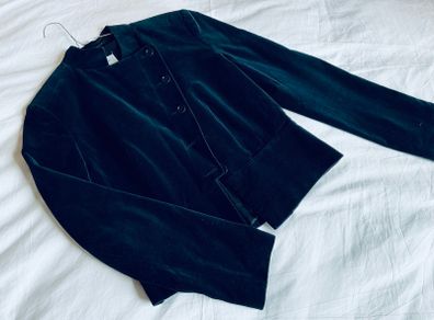 Genuine Y2K Navy velvet jacket from Oasis 10 12