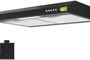 60cm Visor Cooker Hood Undercabinet Hoods Wall Mounted Kitchen Extractor Fan 600mm Top Vented Range Hood