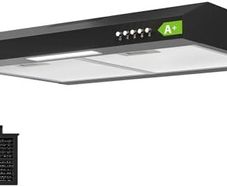 60cm Visor Cooker Hood Undercabinet Hoods Wall Mounted Kitchen Extractor Fan 600mm Top Vented Range Hood