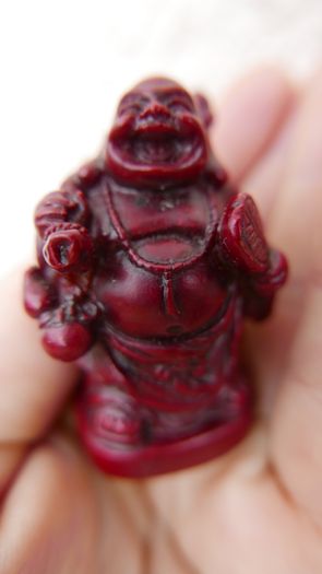Oriental Feng Shui Laughing Buddha Desk Statue Figure Happiness Lucky Wealth H2"