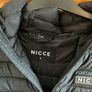 NICCE bubble puffer rain jacket in black Image 3