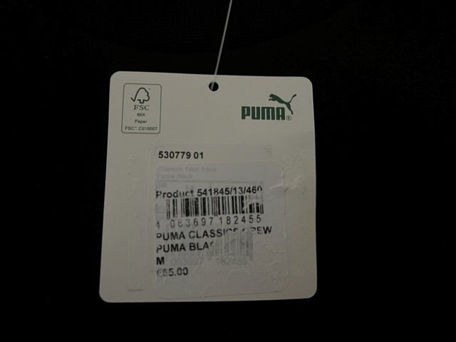 Puma Classic Tech Sweatshirt with Front Pockets - Medium (New)