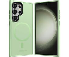 For Samsung Galaxy S24 Ultra Skin-Feel Magnetic Magsafe Case Green