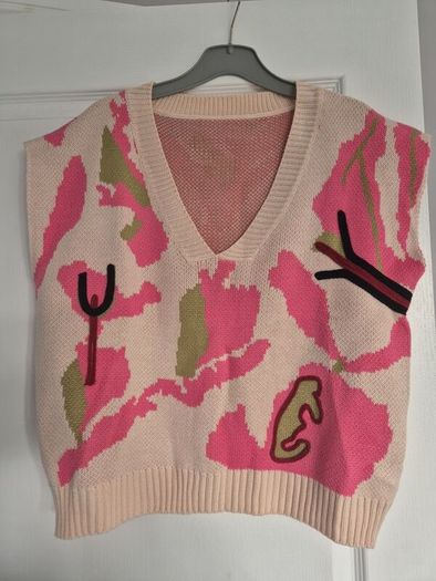 Shein v-neck knitted vest