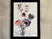 Laminate Glossy 280gsm Canvas Poster A4 Size Featuring New Year's Greeting with Anemones (1897) by Sientje Mesdag-van Houten