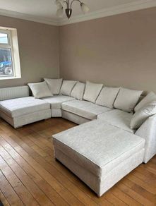 Bishop Ushape Corner Scatter and Fullback Sofa