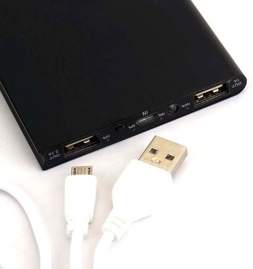 20000mAh Power Bank Charger 2 USB Micro USB Input Battery Charging New