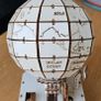 Quirky, fun, wooden wood world globe, functional movement Image 6