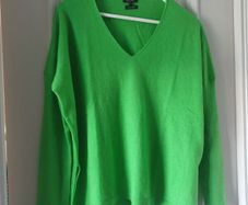 Massimo Dutti V neck oversized wool jumper