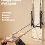 Wall-Mounted Pilates Reformer Springboard Maple Wood Resistance Training System for Home & Studio Image 2