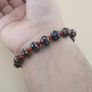 Vintage Himalayan Tibetan Circle Eye Circle Shape Agate & Beads Bracelet Image 8