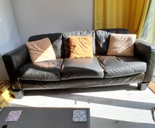 3-seater leather sofa