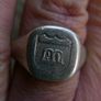 Vintage Sterling Silver 925 Men's Signet Ring (adjustable size) 9,2g Image 3