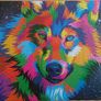 Colourful Wolf Puzzle Image 2