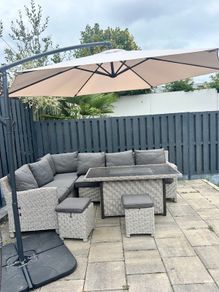 garden parasol and base