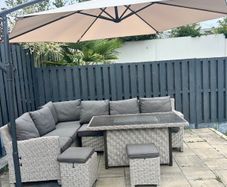 garden parasol and base