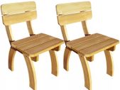 Garden Chairs 2 pcs Impregnated Pinewood