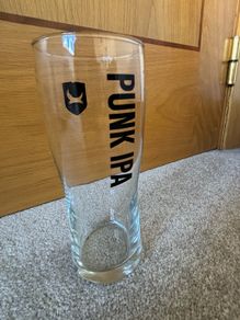 Clear Glass BrewDog Punk IPA Pint Glass