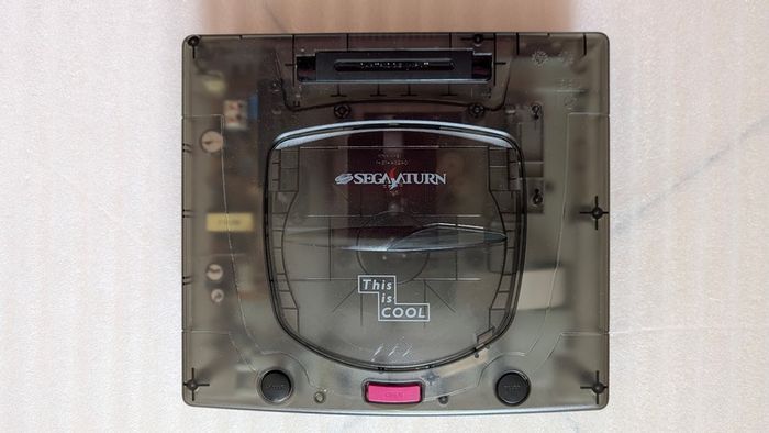 Boxed Sega Saturn 'This is Cool' Skeleton Clear Console - HST-3220 - Japan Import