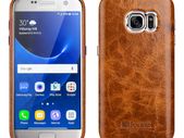 S7 Vintage Oil Wax Leather Back Cover