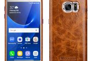 S7 Vintage Oil Wax Leather Back Cover