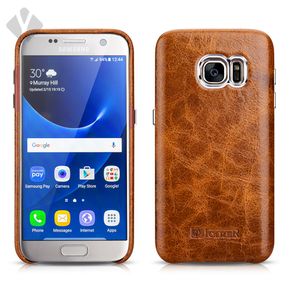 S7 Vintage Oil Wax Leather Back Cover