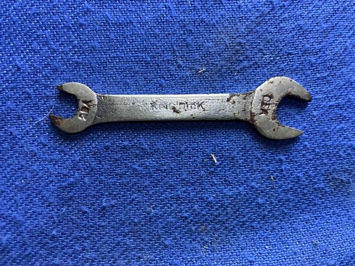 Vintage King Dick miniature spanner  0BA/2BA