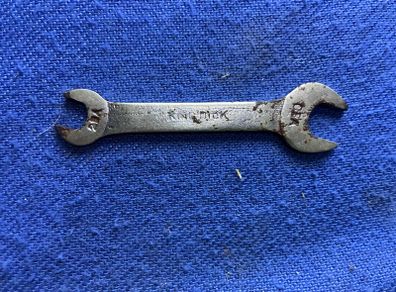 Vintage King Dick miniature spanner  0BA/2BA