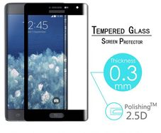 Full Curved 3D Tempered Glass Protector For Samsung Note Edge N9150 - Black
