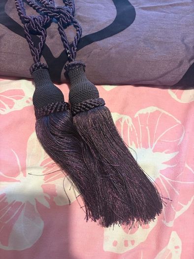 Purple Curtains & Tiebacks