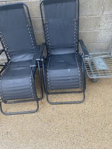 garden sun loungers good condition