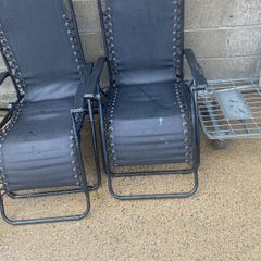 garden sun loungers good condition