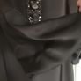 Wallis ladies black satin embellished shift dress size 10 Image 4
