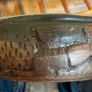 African Hand Carved Wooden Bowl Rustic Folk Art Image 10