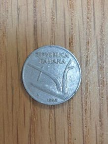 Italy 10 lire coin