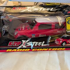 Vintage Mini Cooper RC Car K-Tip Steel 27MHz Boxed Rally Red