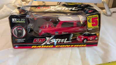 Vintage Mini Cooper RC Car K-Tip Steel 27MHz Boxed Rally Red
