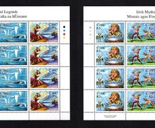 2012 Ireland Irish Myths and Legends Commemorative Stamps Sheetlet Plate 1A1A1A1A Mint Never Hinged (MNH)