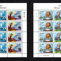 2012 Ireland Irish Myths and Legends Commemorative Stamps Sheetlet Plate 1A1A1A1A Mint Never Hinged (MNH)
