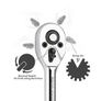 1/4-inch ( 6.35MM ) 24-Tooth Chrome Vanadium Ratchet Wrench Image 5