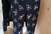 Women's Trousers Navy Print Size 14