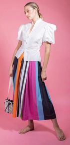 Vince Draped Puff Sleeve Blouse
