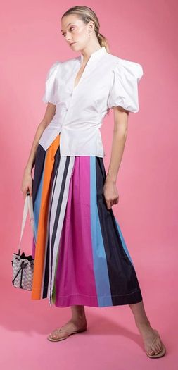 Vince Draped Puff Sleeve Blouse