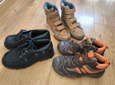 Bundle of 3 Pairs of Boys Shoes (Timberland, Zara, Next)