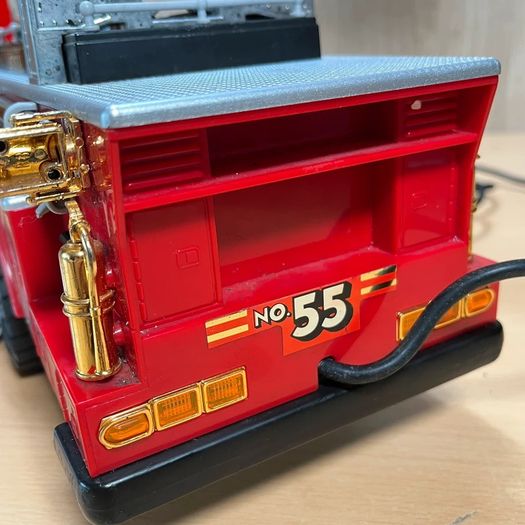 New Bright Fire Engine Truck No 230 Wired Remote - Rare - Vintage - Boxed