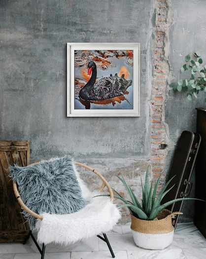 The Guardian of the Lake | Oil Painting | Framed