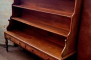 19th Century irish mahogany waterfall bookcase