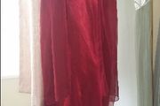 Wallis exclusive maxi dress with shawl  red wine /burgundy size UK14 EUR42 Perfect condition